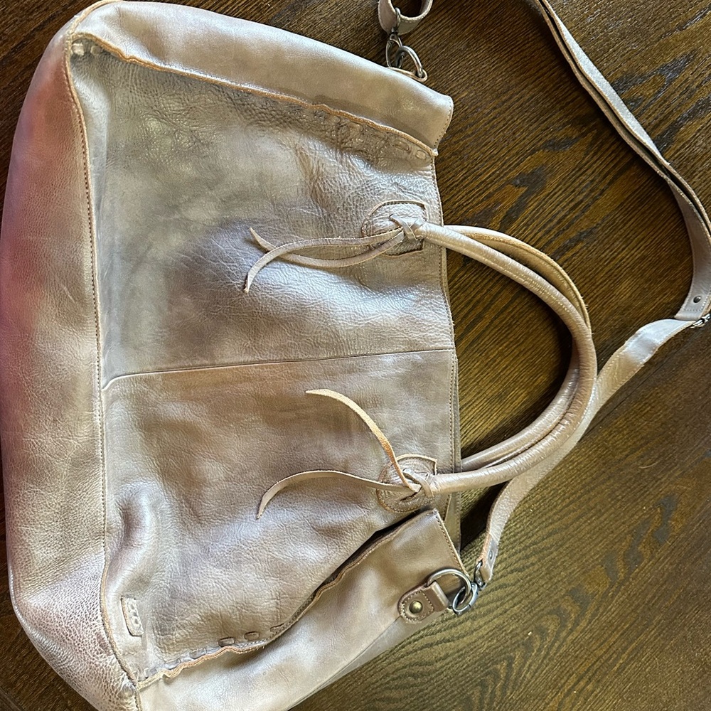 Bed Stu Distressed Leather Shoulder Bag